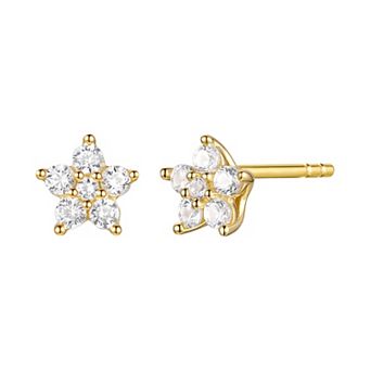 1/4 Carat T.W. Diamond Star Stud Earrings
