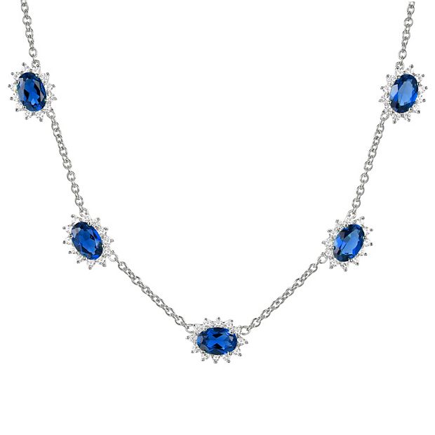 Kohl's blue deals sapphire necklace