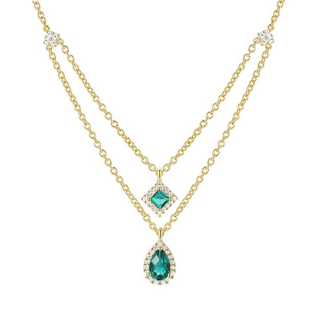 Kohls on sale emerald necklace