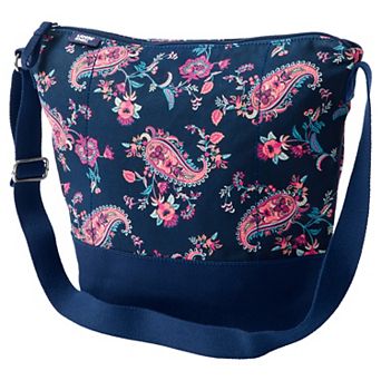 Lands' End Lightweight Canvas Crossbody Tote Bag
