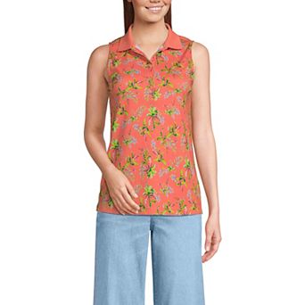 Women's Lands' End Sleeveless Supima Cotton Polo Shirt