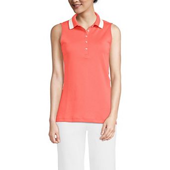Women's Lands' End Sleeveless Supima Cotton Polo Shirt