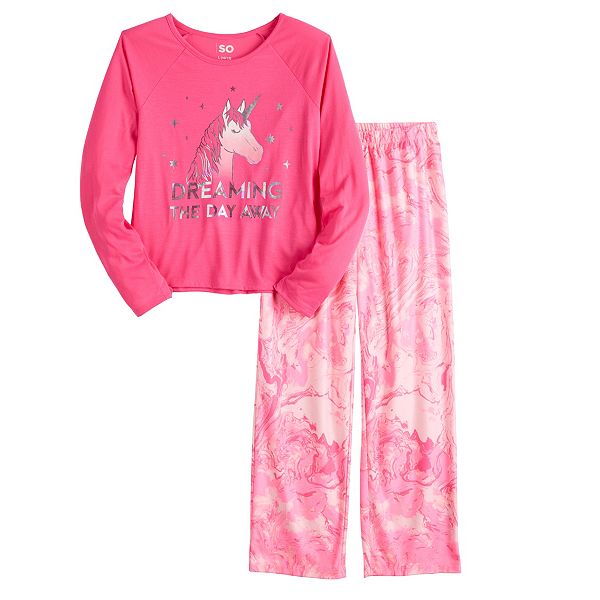 Girls 4 16 SO Cozy Top Bottoms Pajama Set