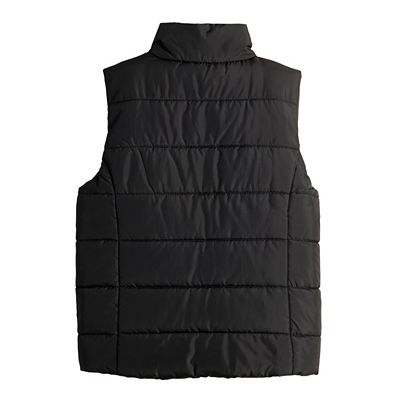 Girls black puffer vest 2025