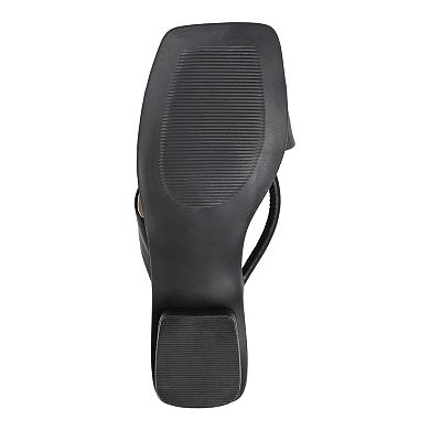 Journee Mina Tru Comfort Foam™ Women's Heeled Thong Sandals