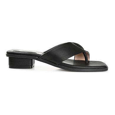 Journee Collection Mina Tru Comfort Foam™ Women's Heeled Thong Sandals