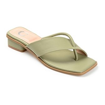 Journee Mina Tru Comfort Foam™ Women's Heeled Thong Sandals
