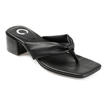 Journee Seelah Women's Heeled Thong Sandals