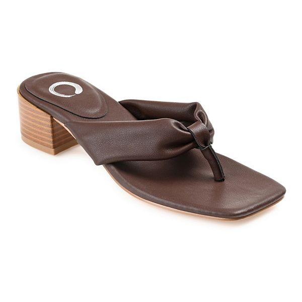 Journee Collection Seelah Women's Heeled Thong Sandals