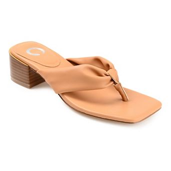 Journee Seelah Women's Heeled Thong Sandals