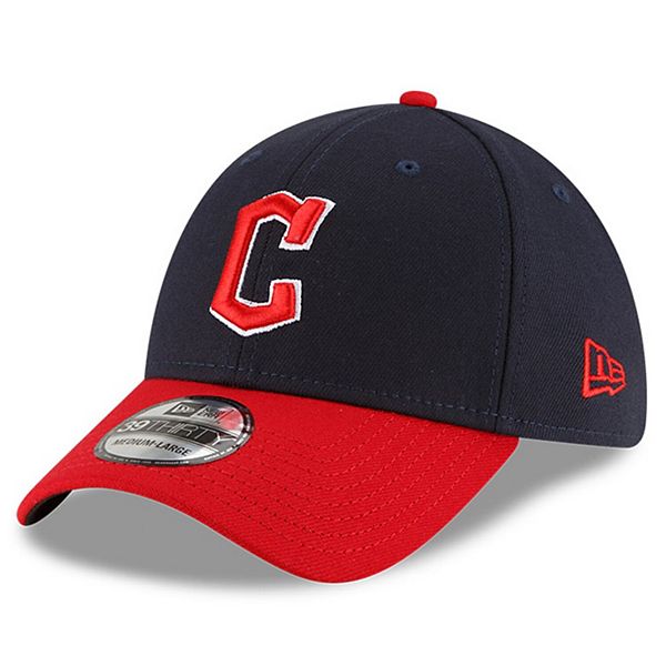 Men's New Era Navy/Red Cleveland Guardians Home Team Classic 39THIRTY ...
