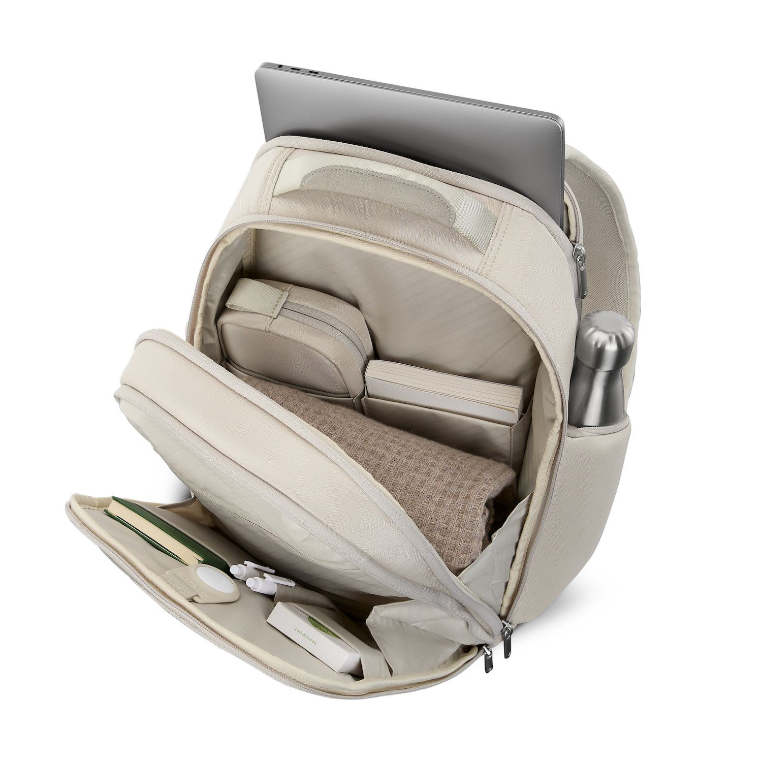 Samsonite Light Beige Everyday Backpack Samsonite Paralux Everyday Backpack – Luggage Pros main image 2