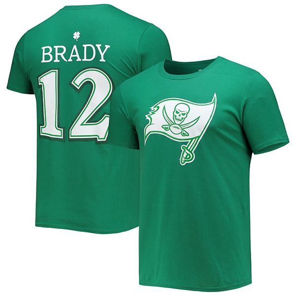 Men's Fanatics Branded Tom Brady Green Tampa Bay Buccaneers St. Patrick's  Day Icon Player T-Shirt