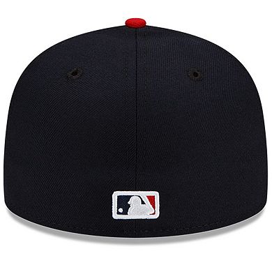 Youth New Era Navy/Red Cleveland Guardians Authentic Collection On-Field Home Logo 59FIFTY Fitted Hat