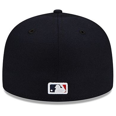 Men's New Era Navy Cleveland Guardians Road Authentic Collection On ...