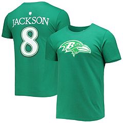 Women's Majestic Threads Lamar Jackson Camo Baltimore Ravens Name & Number  V-Neck Tri-Blend T-Shirt