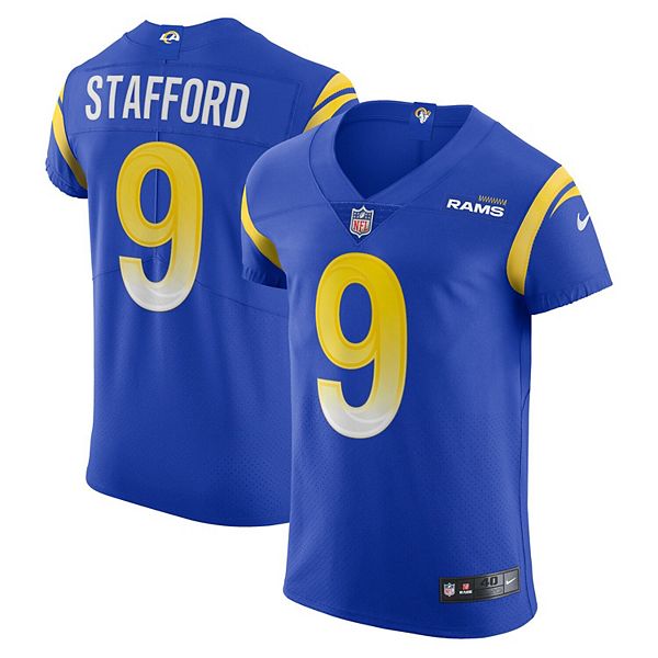 Men's Nike Matthew Stafford Royal Los Angeles Rams Vapor Elite Player Jersey