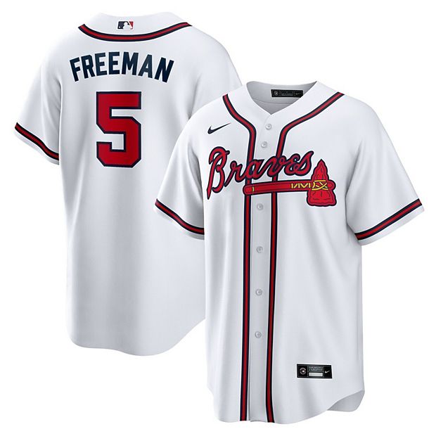 Men's Nike Freddie Freeman White Atlanta Braves Home Replica Player Jersey