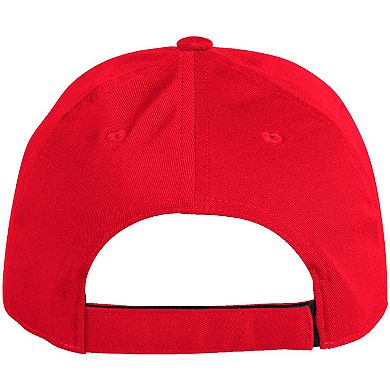 Men's adidas Red Carolina Hurricanes Locker Room Three Stripe Adjustable Hat