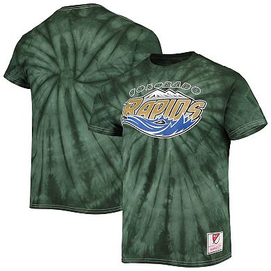 Men's Mitchell & Ness Green Colorado Rapids Since '96 Tie-Dye T-Shirt