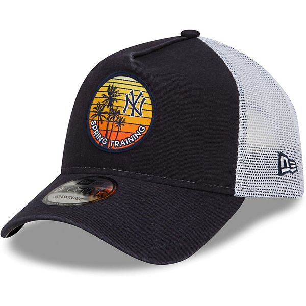 Men's New Era White/Navy New York Yankees Spring Training Icon 9FORTY  Snapback Hat