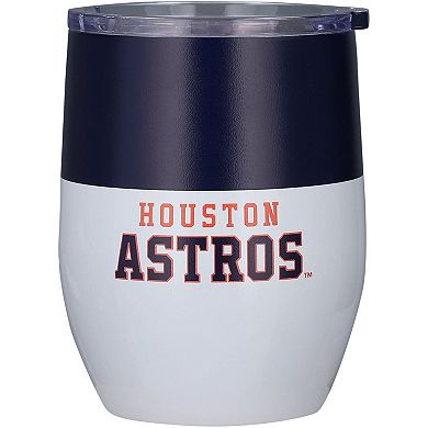 Houston Astros 16oz. Colorblock Stainless Steel Curved Tumbler