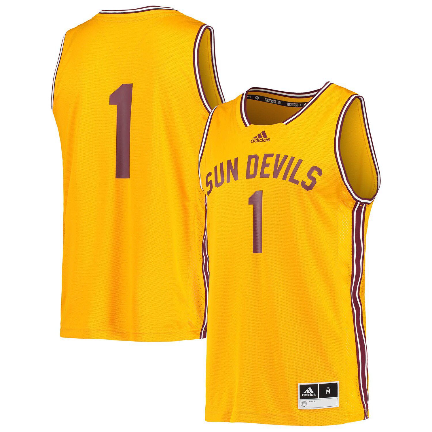 Mitchell & Ness Men's 1999 Indiana Pacers Derrick Rose #1 Yellow Hardwood Classics Swingman Jersey, Small