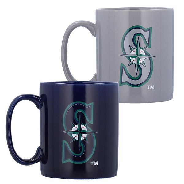 Seattle Mariners Home and Away TwoPiece 15oz. Team Color Mug Set