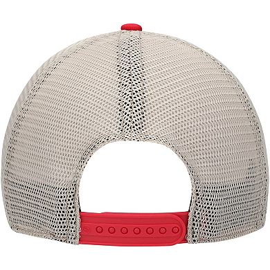 Men's '47 Red Los Angeles Angels Trawler Clean Up Trucker Snapback Hat