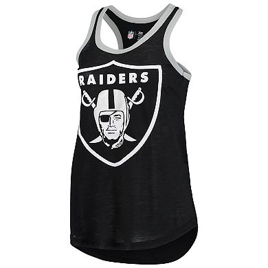 Women's G-III 4Her by Carl Banks Black Las Vegas Raiders Tater Burnout Tank Top