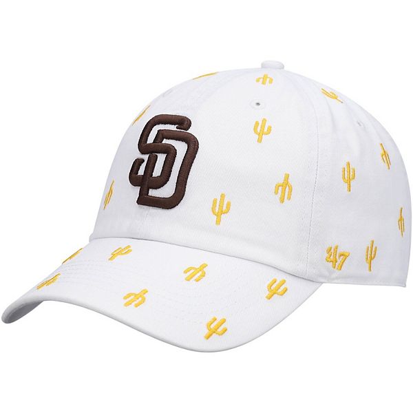 San Diego Padres 47 Brand White Panama Bucket Hat