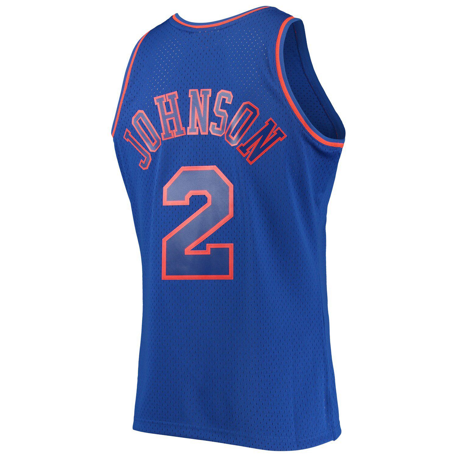 Maillot Des New York Knicks Signé Larry Johnson - Authentifié Fanatics - Modèle 1988-99 Mitchell & Ness
