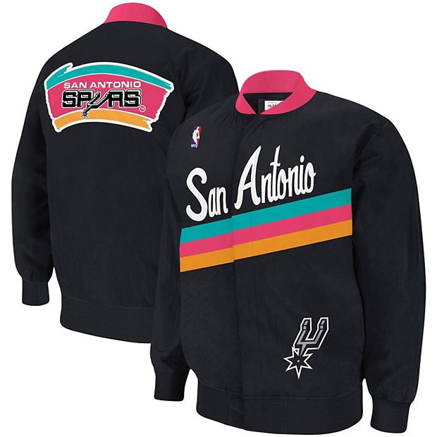 San Antonio Spurs Mitchell & Ness NBA Champions Team History Warm Up Jacket