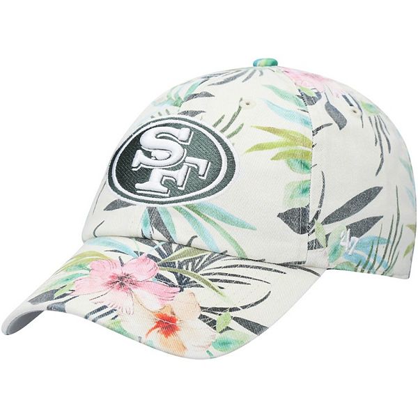 Women's '47 White San Francisco 49ers Bloom Clean Up Adjustable Hat