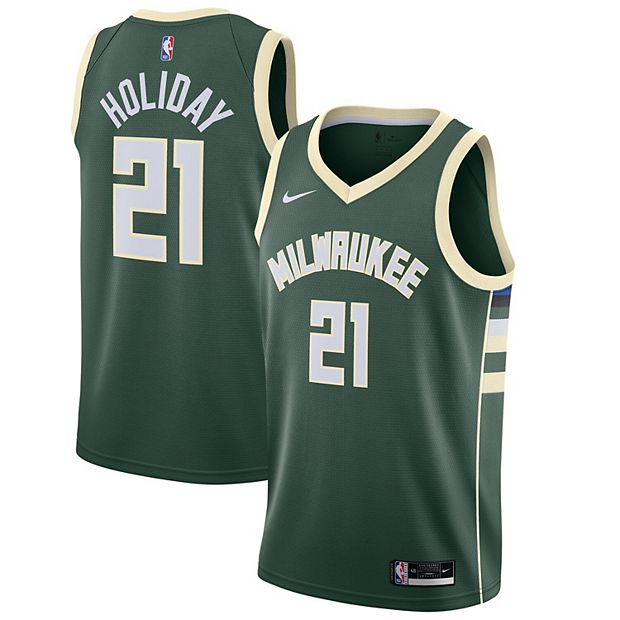 Nike Youth Milwaukee Bucks Jrue Holiday #21 Black Dri-FIT Swingman Jersey