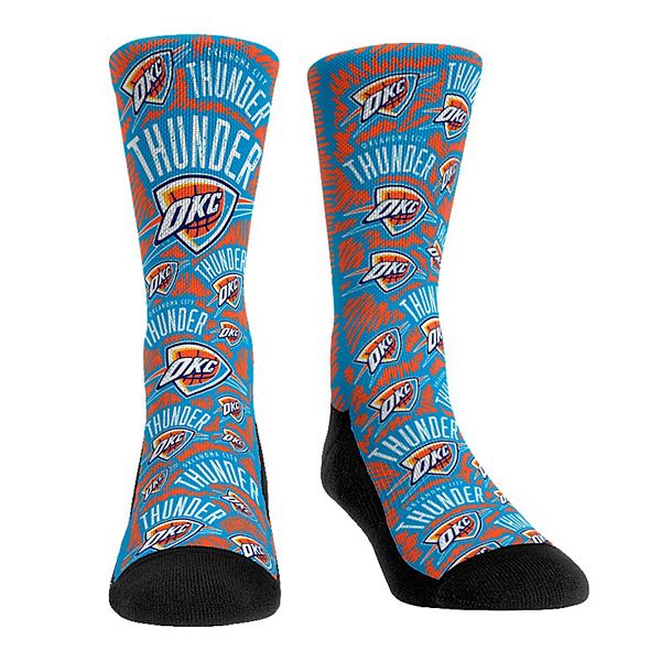 Youth Rock Em Socks Oklahoma City Thunder Allover Sketched Crew Socks