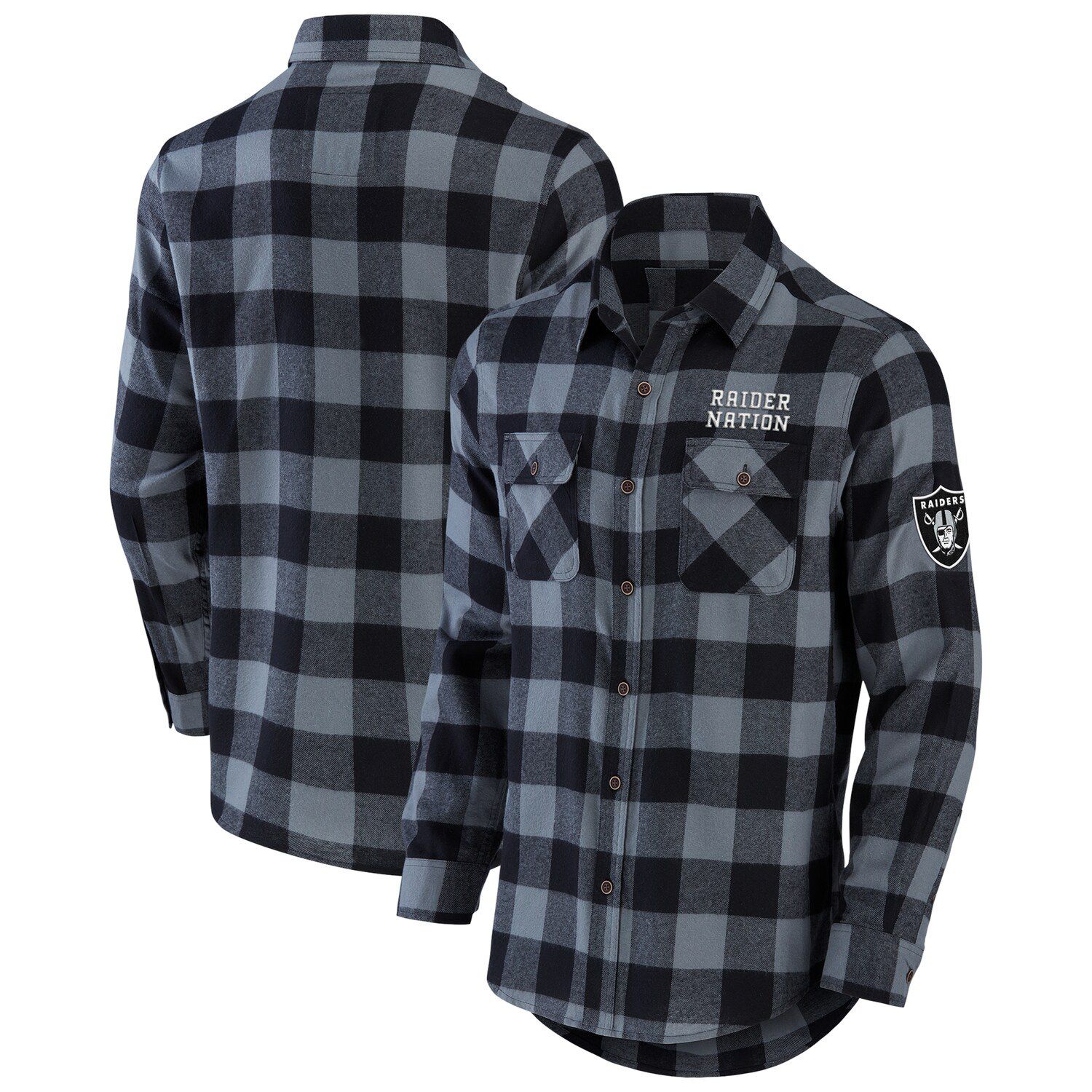 raiders flannel shirt