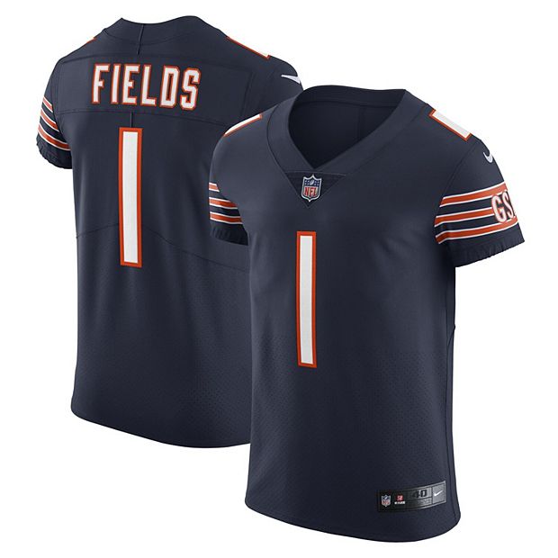 Men's Nike Justin Fields Navy Chicago Bears Vapor Elite Jersey