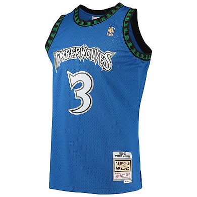 Men's Mitchell & Ness Stephon Marbury Blue Minnesota Timberwolves 1996/97 Hardwood Classics Swingman Jersey