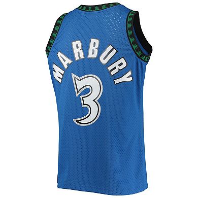 Men's Mitchell & Ness Stephon Marbury Blue Minnesota Timberwolves 1996/97 Hardwood Classics Swingman Jersey