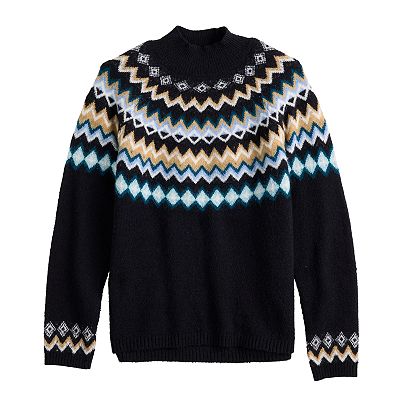 Kohls fair isle sweater best sale