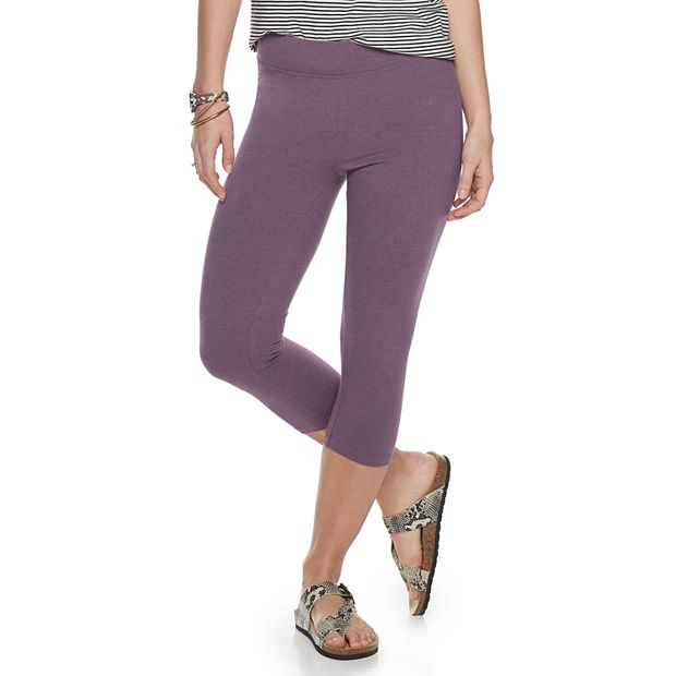 Women's Sonoma Goods For Life® Wide-Waist Midrise Capri Leggings