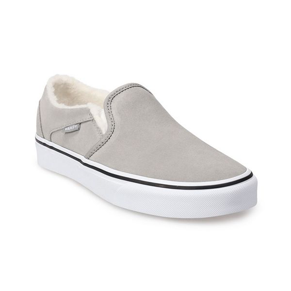 vans asher suede slip on