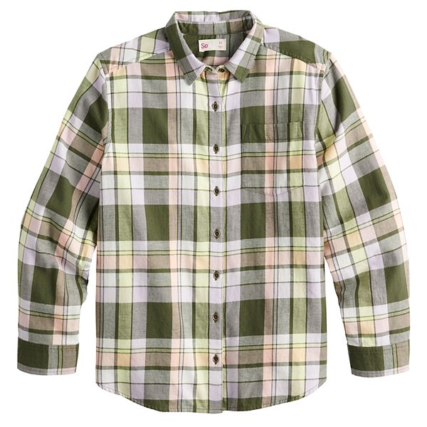 kohls plaid shirt dress