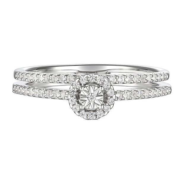 Kohl's sterling sale silver diamond rings