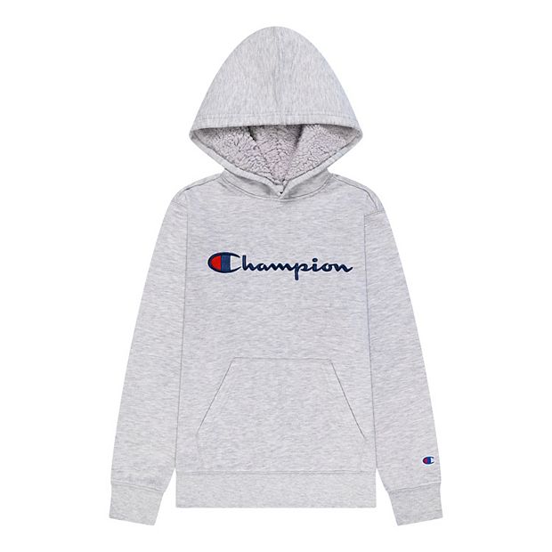 Champion sherpa hoodie clearance white