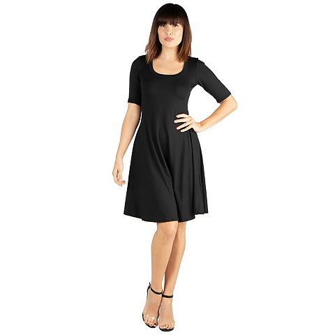 Женские платья 24seven Women's 24seven Comfort Apparel Knee Length A-Line Dress