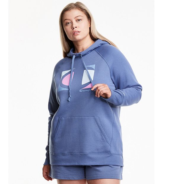 Plus Size Champion Powerblend Graphic Hoodie