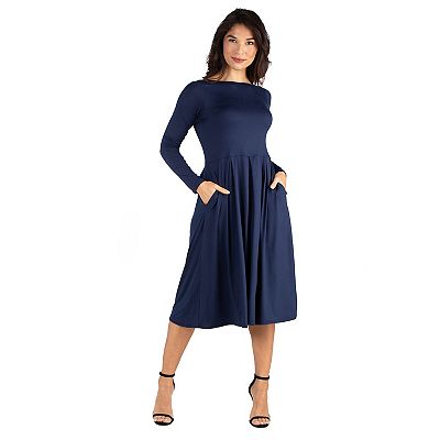 blue rat and boa dress Blue Fern Elegance Hawaiian Long Flare Dress / Muumuu Mall main image 0