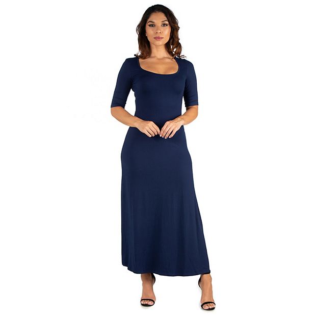 V-Neck Long Sleeve Plus Size Maxi Dress – 24seven Comfort Apparel